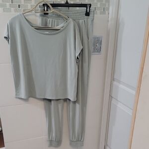 Express Women's Pajama Set in Light Gray